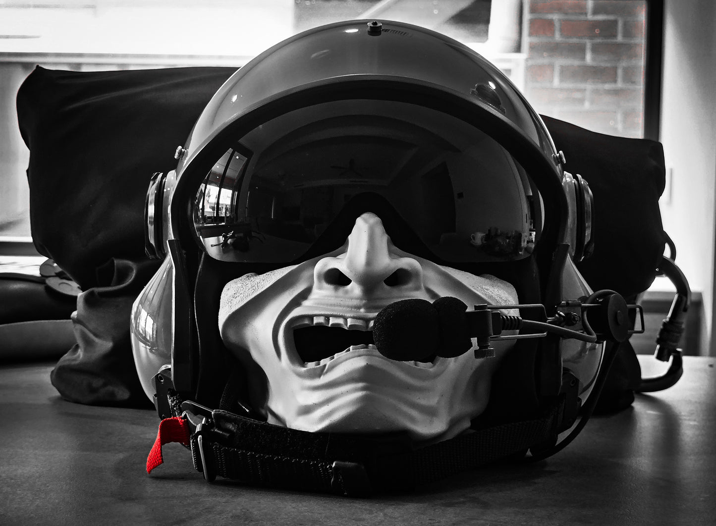 Aviation Helmet Maxillofacial Shield Display Mount