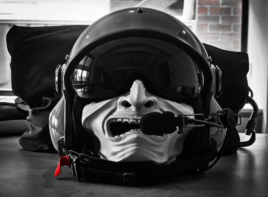 Aviation Helmet Maxillofacial Shield Display Mount